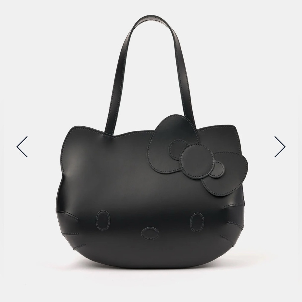NEW - Leather Hello Kitty The Face Cambridge Satchel Tote